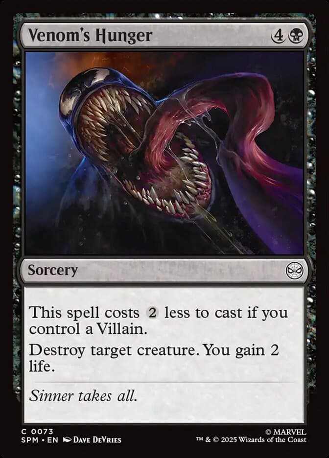 Venom's Hunger Foil