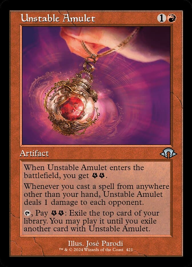 Unstable Amulet Retro Frame