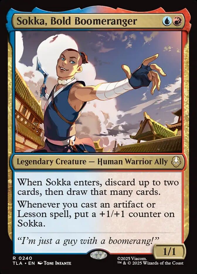 Sokka, Bold Boomeranger Foil