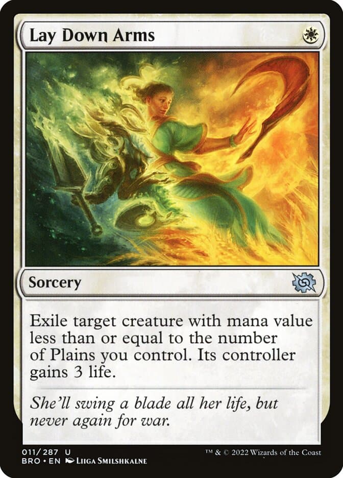 Lay Down Arms Foil