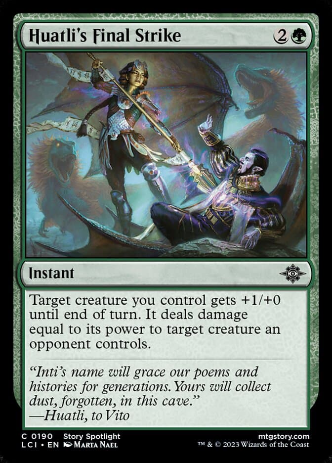Huatli's Final Strike Foil