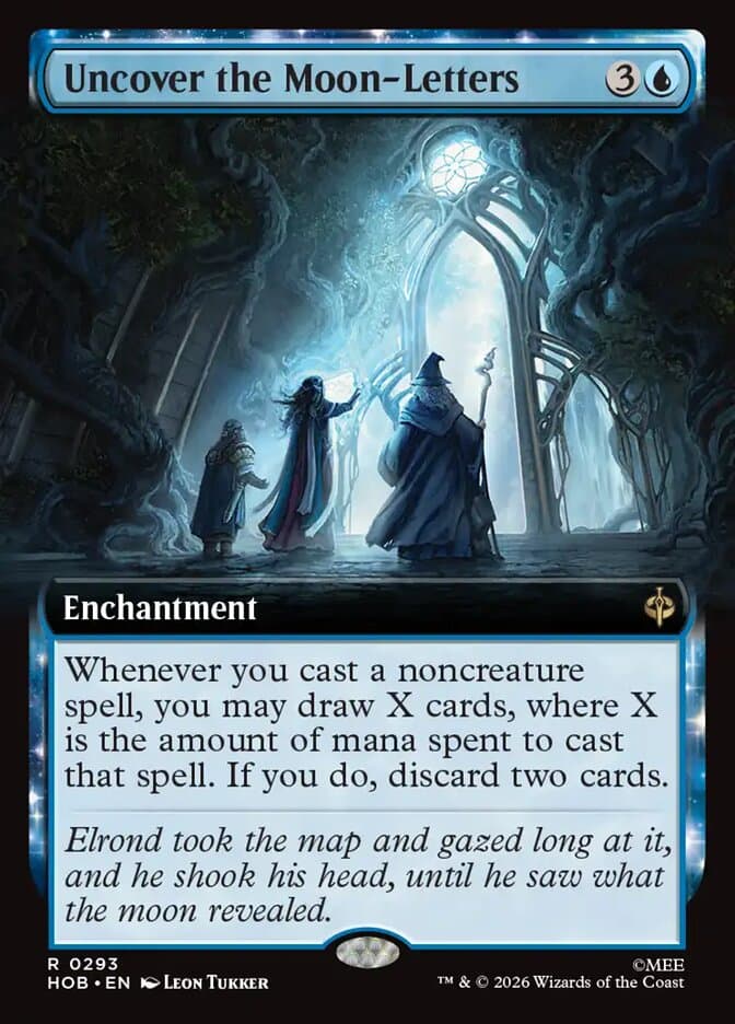 Uncover the Moon-Letters Extended Art Foil
