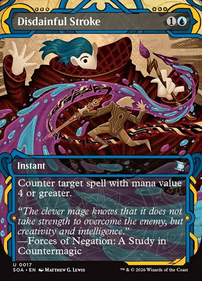 Disdainful Stroke Showcase Foil