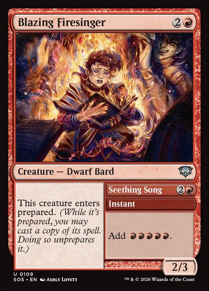 Blazing Firesinger Foil