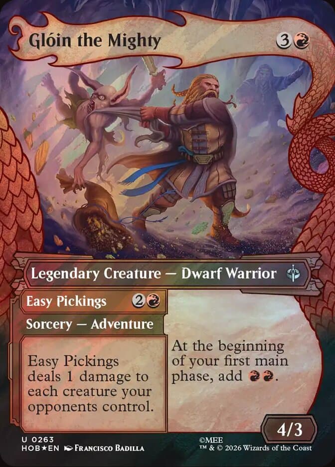 Gloin the Mighty Showcase Surge Foil