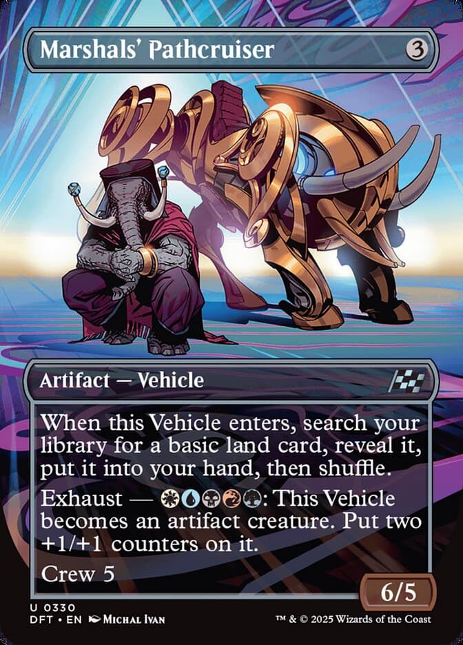 Marshals' Pathcruiser Borderless Foil