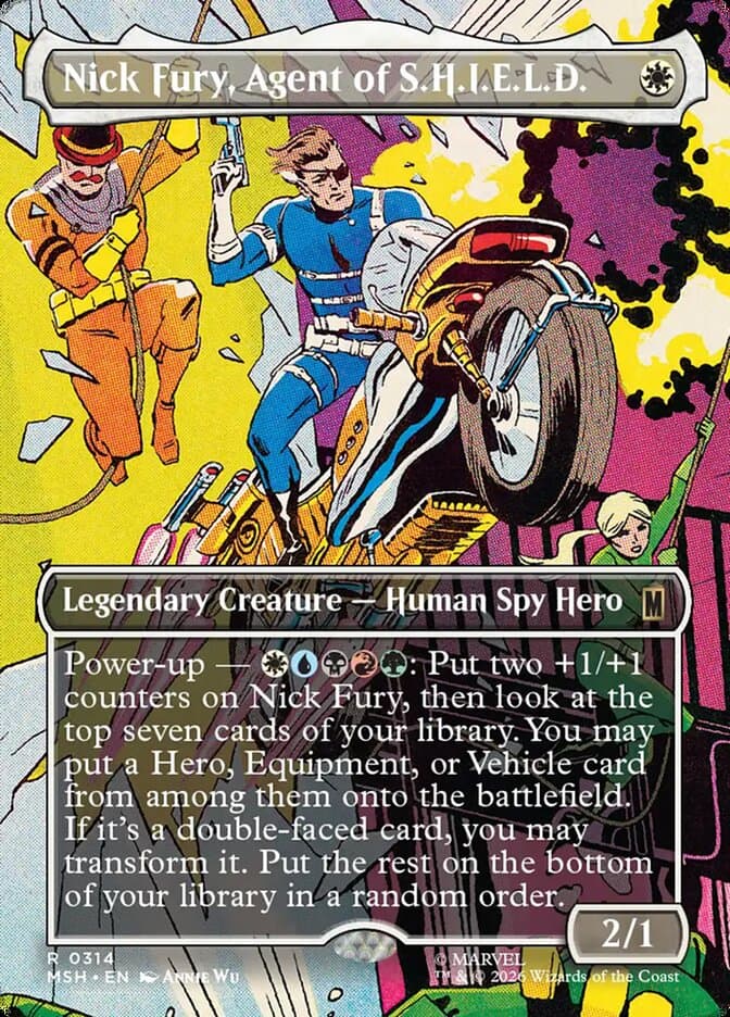 Nick Fury, Agent of S.H.I.E.L.D. Borderless Foil