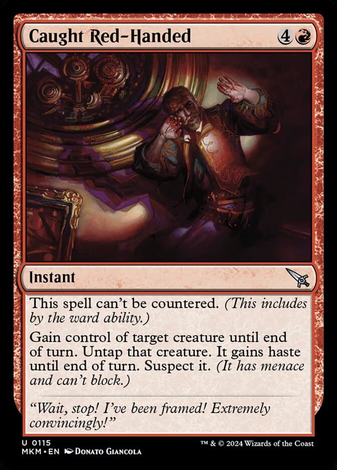 Caught Red-Handed Foil