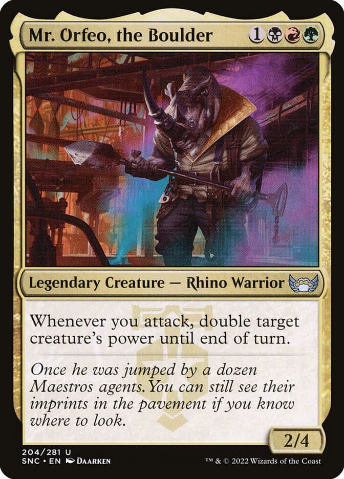 Mr. Orfeo, the Boulder Foil