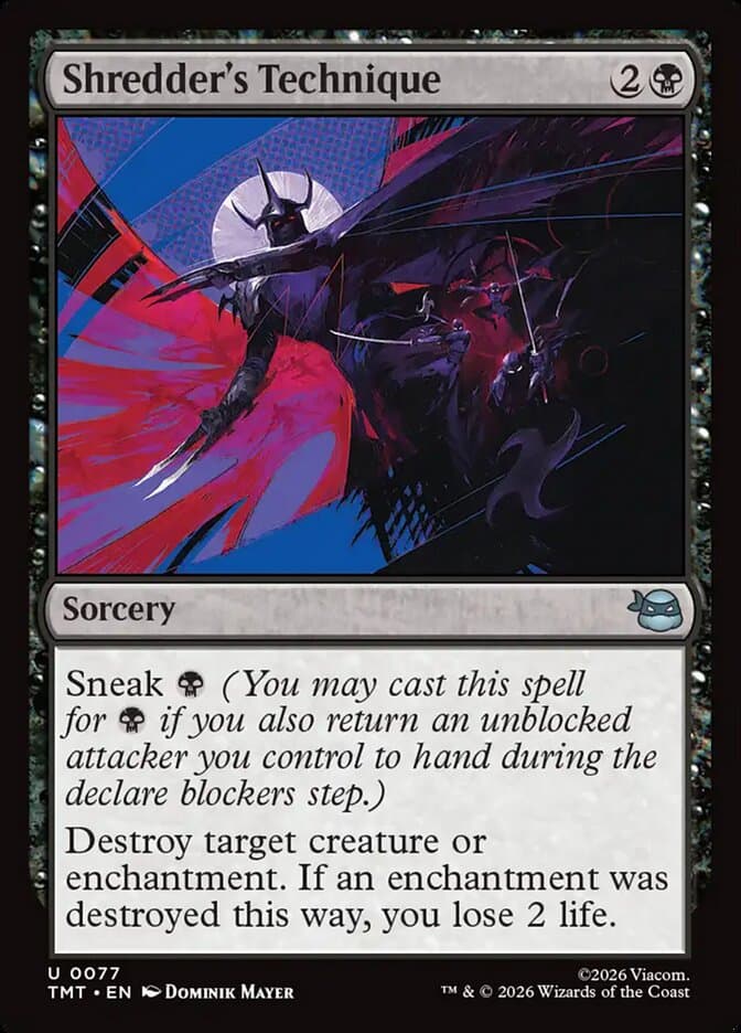 Shredder's Technique Foil