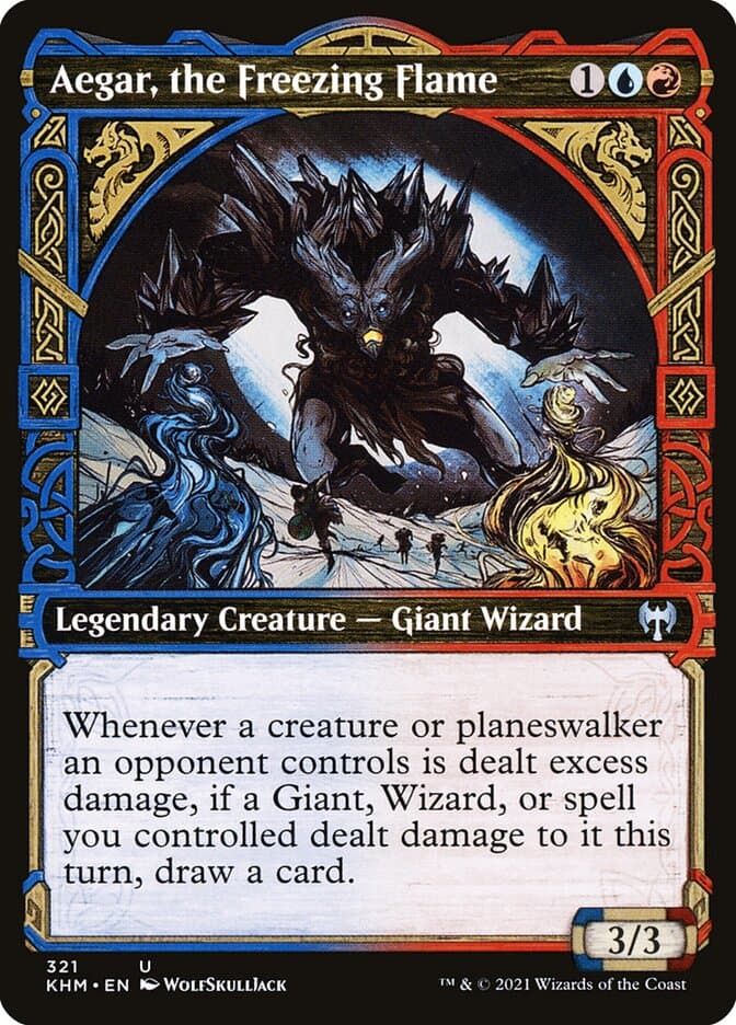 Aegar, the Freezing Flame Showcase Foil