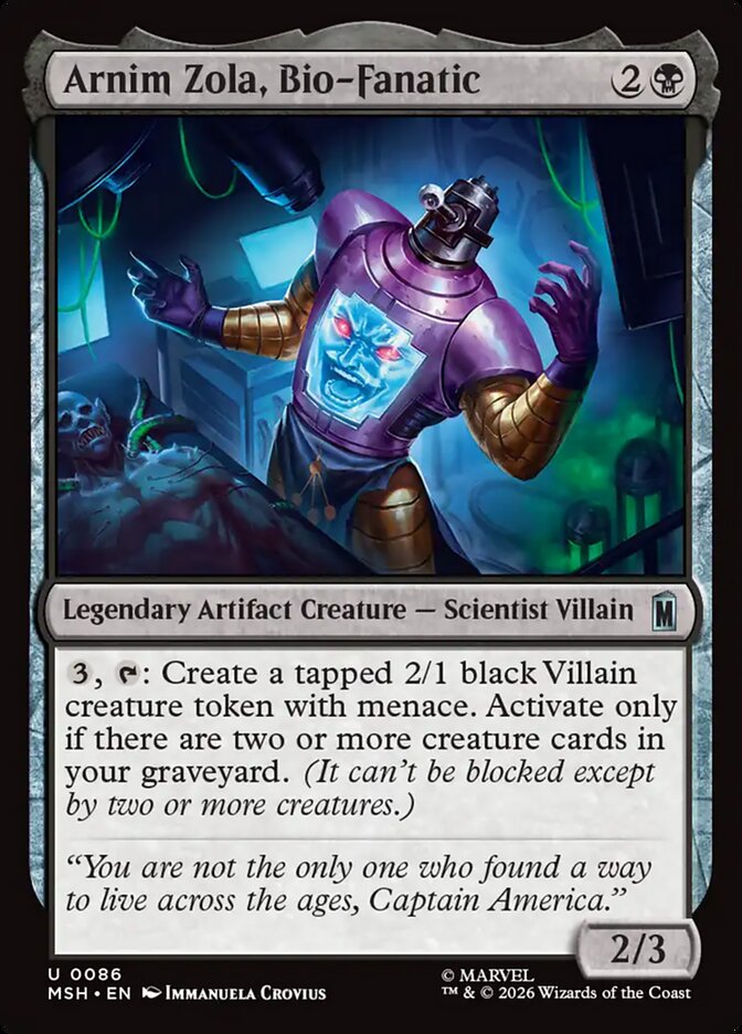 Arnim Zola, Bio-Fanatic Foil