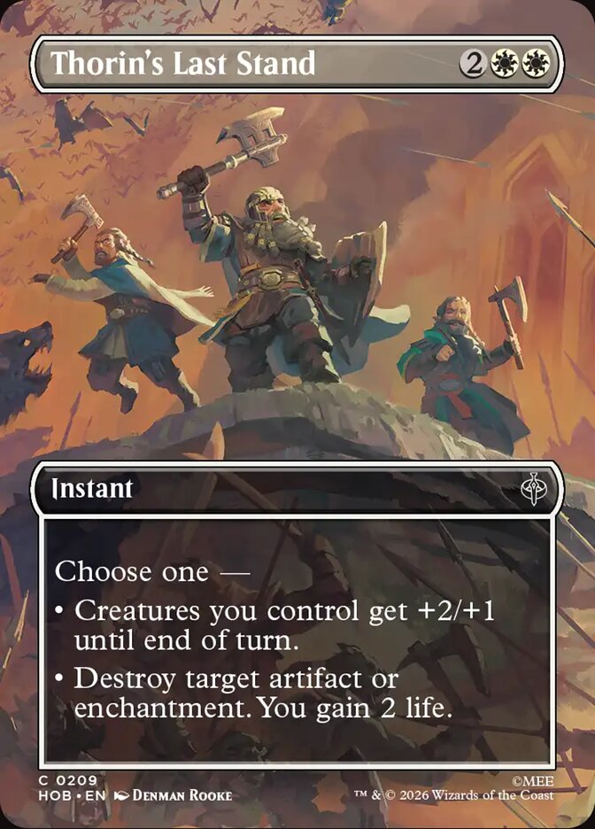 Thorin's Last Stand Borderless Foil
