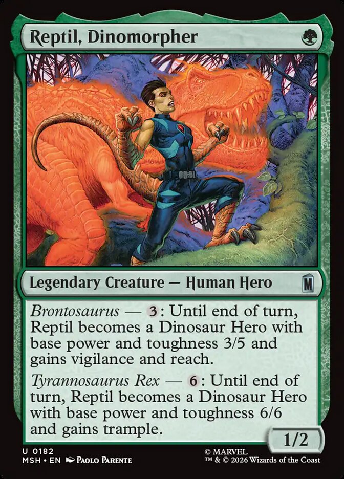 Reptil, Dinomorpher Foil