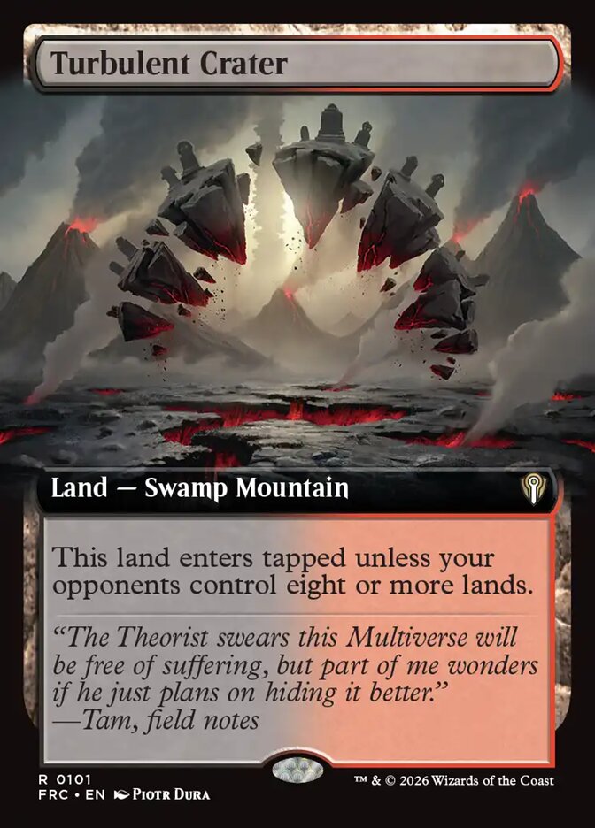 Turbulent Crater Extended Art