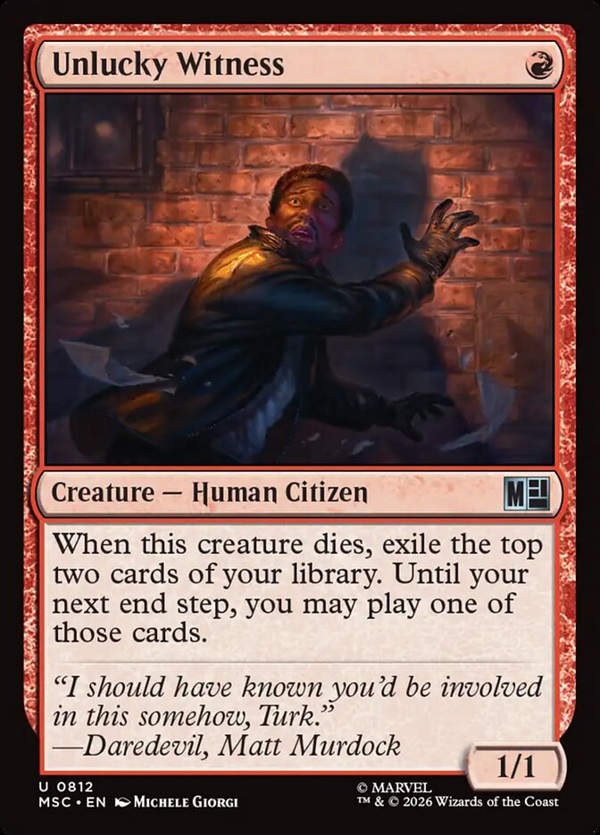 Unlucky Witness Foil