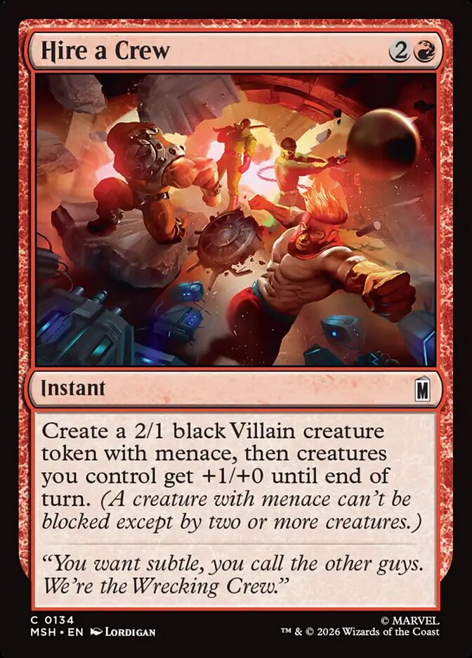 Hire a Crew Foil