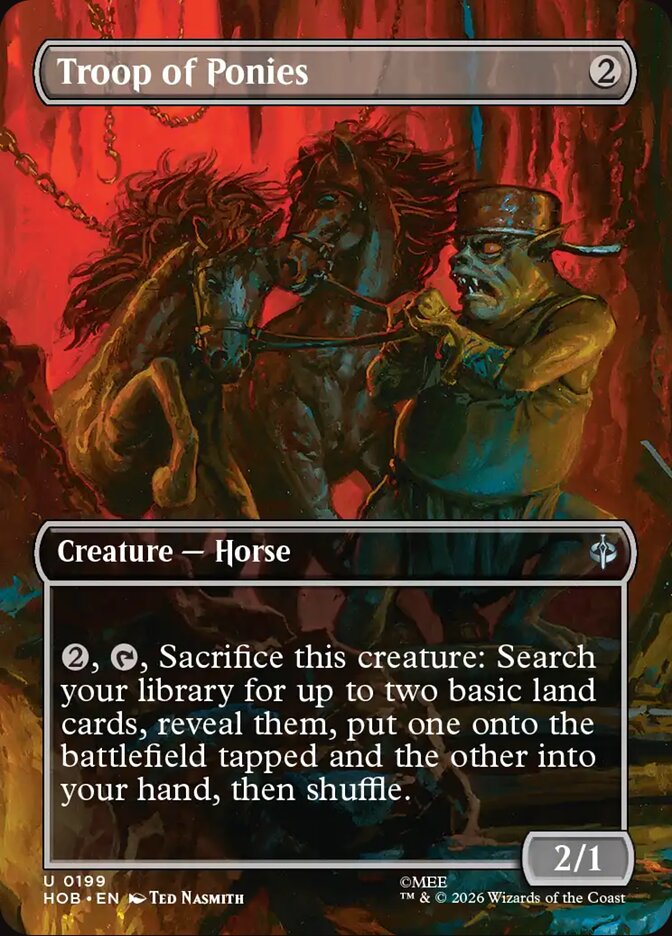 Troop of Ponies Borderless Foil