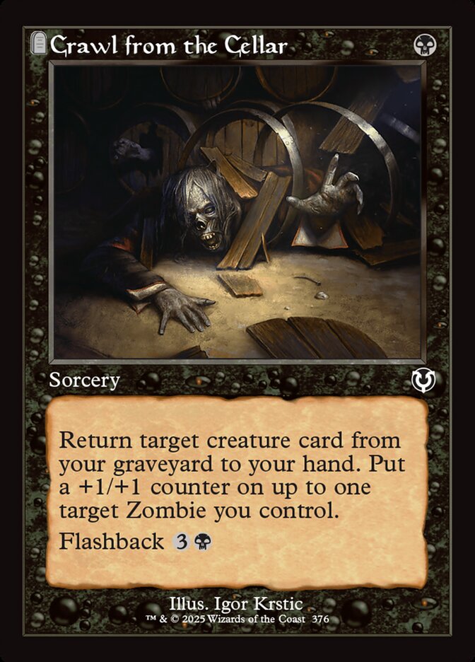 Crawl from the Cellar Retro Frame