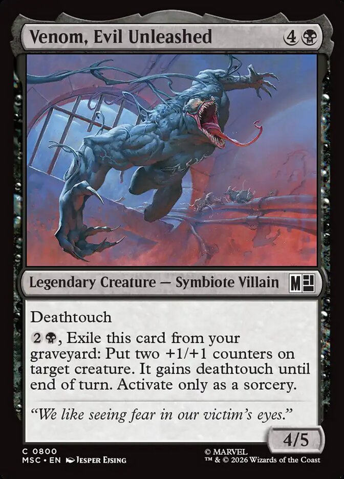 Venom, Evil Unleashed Foil