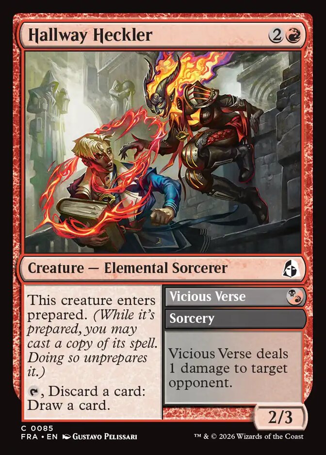 Hallway Heckler // Vicious Verse Foil