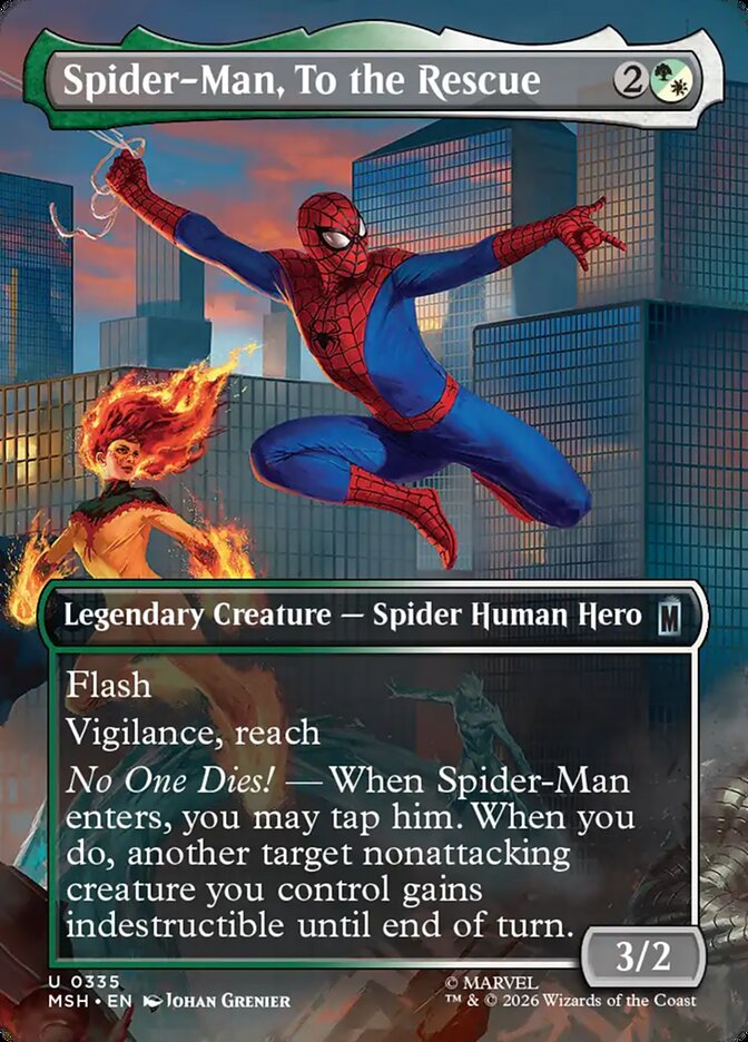 Spider-Man, To the Rescue Borderless Foil