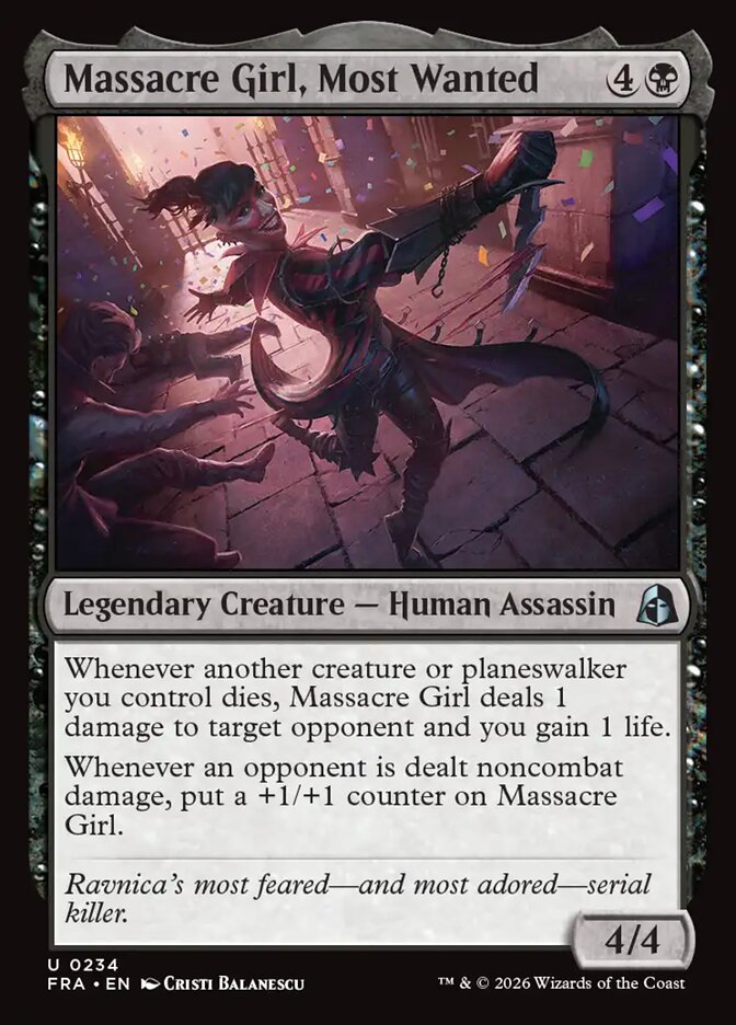 Massacre Girl, Most Wanted Foil