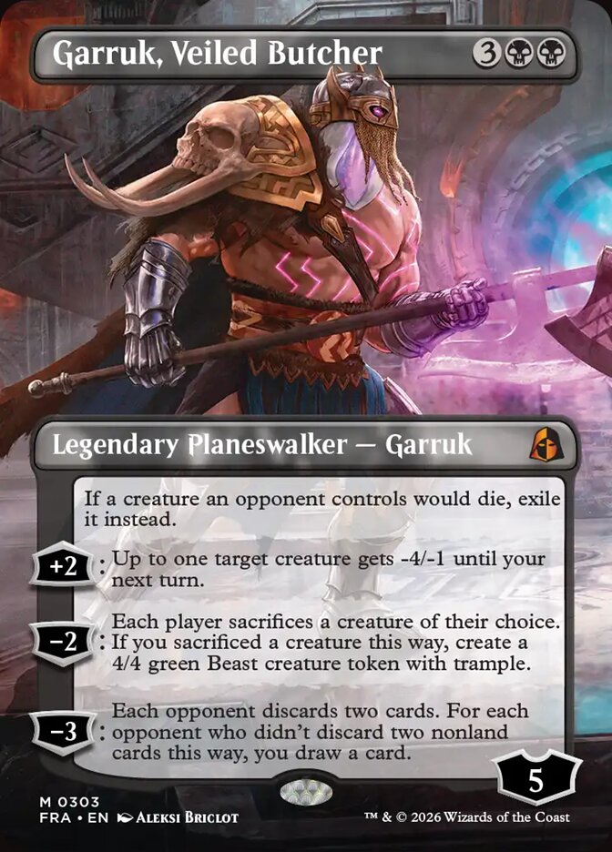 Garruk, Veiled Butcher Borderless Foil