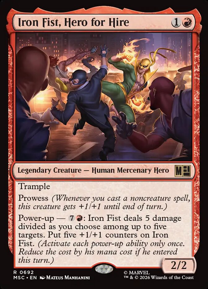 Iron Fist, Hero for Hire Foil