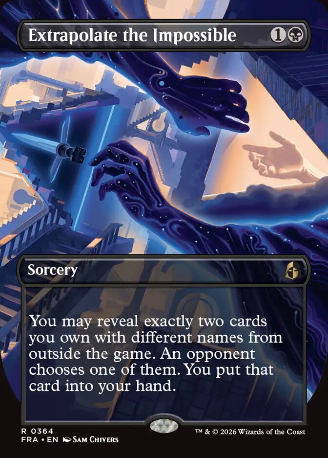 Extrapolate the Impossible Borderless Foil
