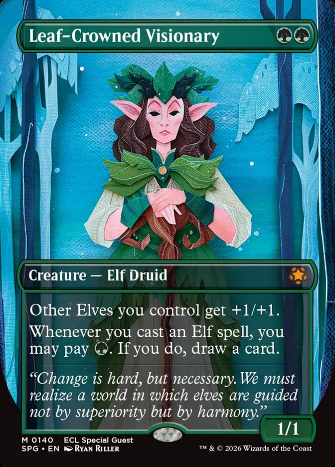 Leaf-Covered Visionary Borderless Foil