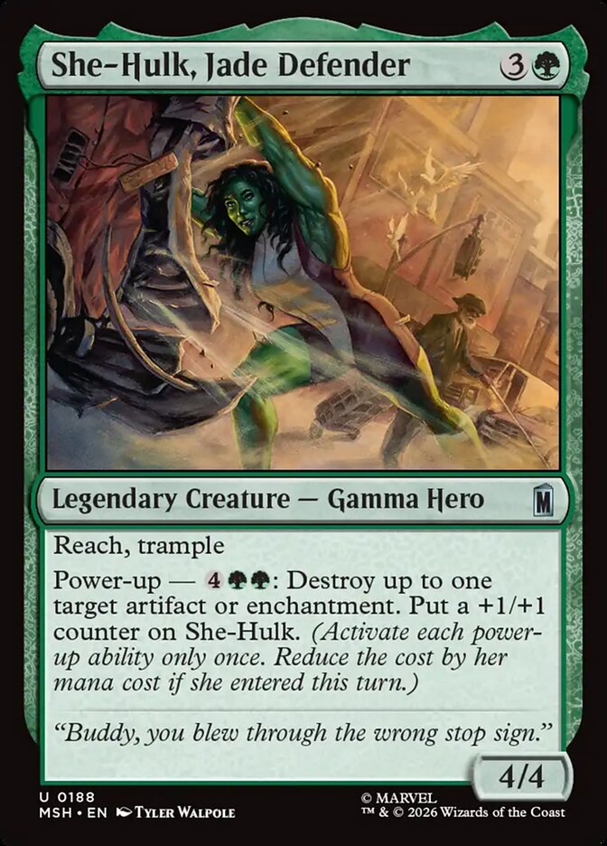 She-Hulk, Jade Defender Foil