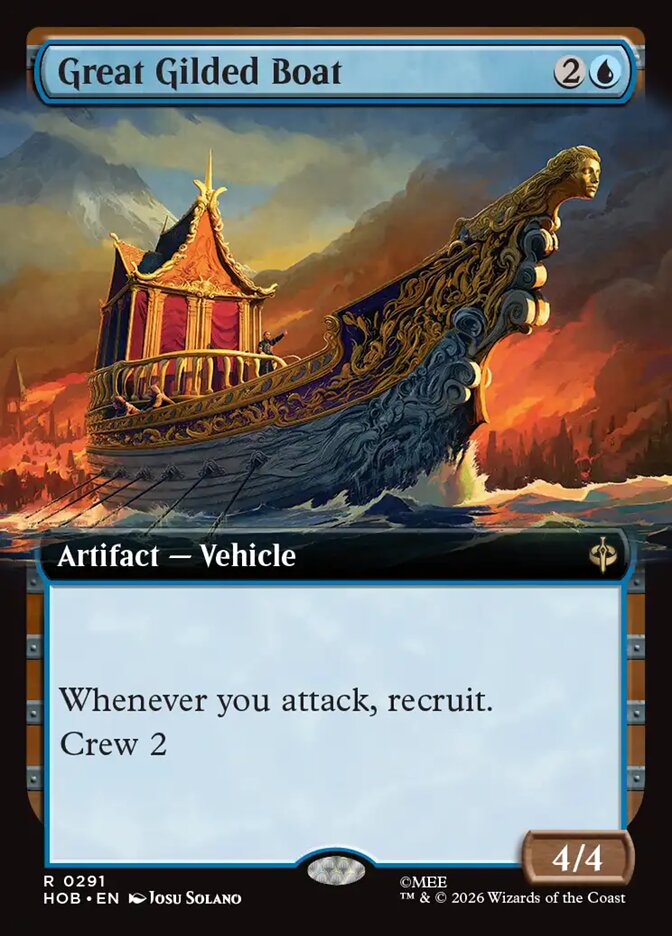 Great Gilded Boat Extended Art
