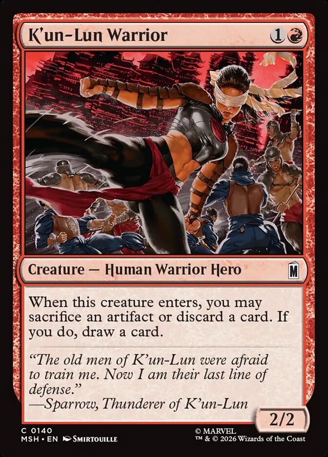 K'un-Lun Warrior Foil