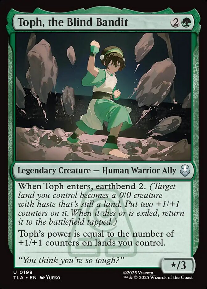 Toph. The Blind Bandit